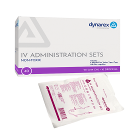 Dynarex IV administration set - 10 drops 98" - 7029