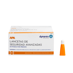 Dynarex Advantage Pressure Activated Safety Lancets - Sterile - 7134