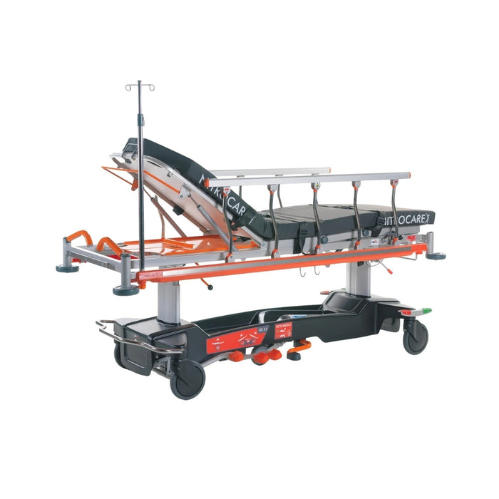 Nitrocare Breeze SD15 Transport Hospital Stretcher with Hydraulic Lift and 5th-Wheel Steering