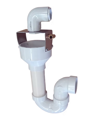 Tech West manufacturer product family image: P-trap adapter PVC plumbing accessory for dental utility room equipment