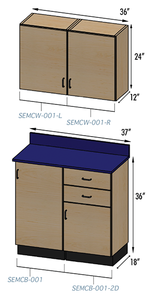 PHS Chiropractic Stor-Edge Cabinet Grouping #2