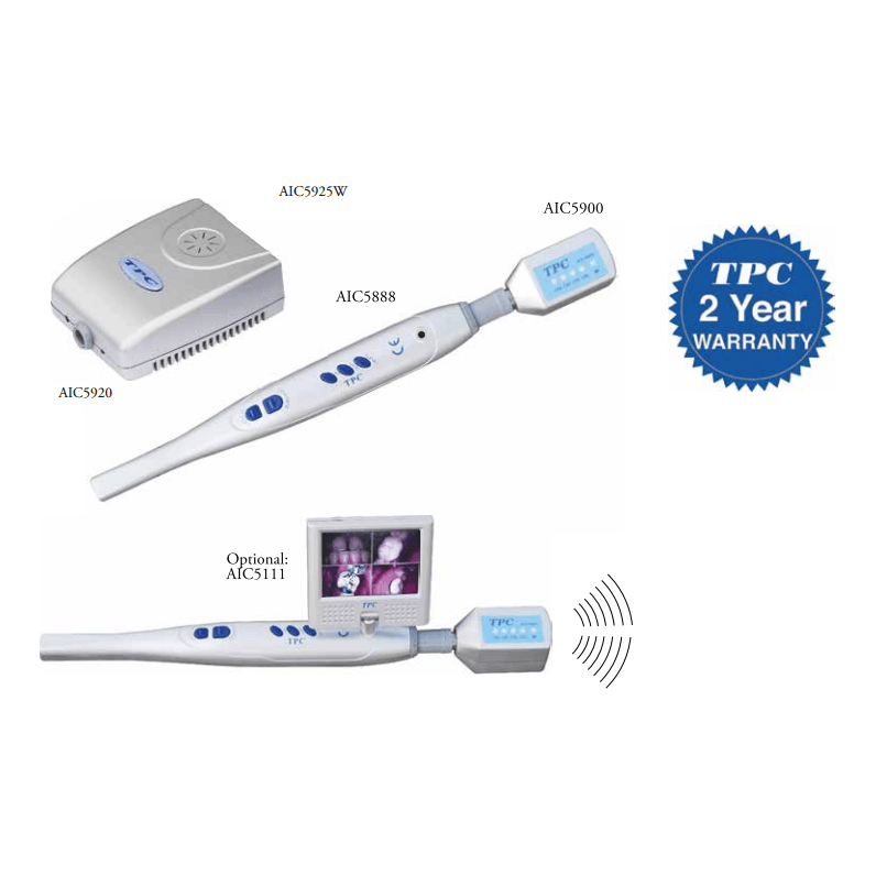 TPC Cam Intraoral Camera Cordless Camera & Docking Station System - DENTAMED USA