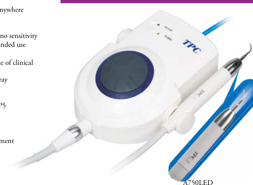 tpc advance 750 led piezo ultrasonic scaler
