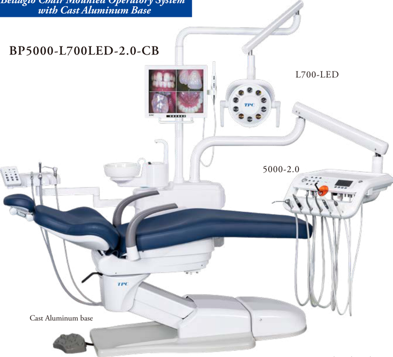 tpc bellagio operatory package with vivid led cast aluminum base