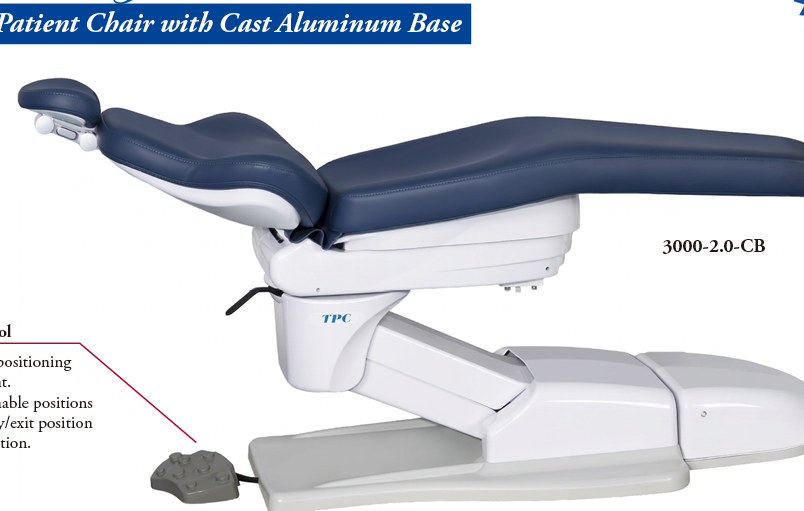 tpc mirage 2 0 hydraulic orthodontic chair cast aluminum base