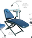 tpc portable dental chair and accessories