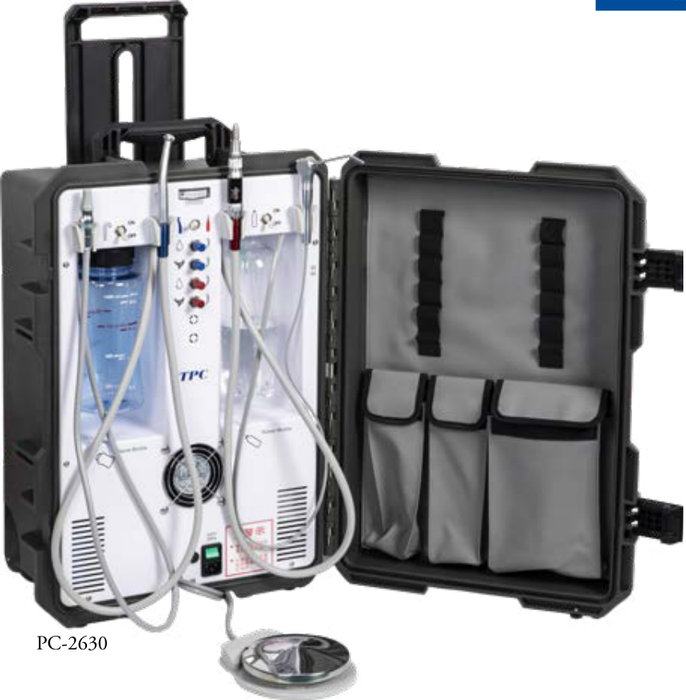 tpc portable dental delivery system with scaler and led curing light
