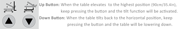 Everyway4all CA190 TILTIMA - 1-piece Tilt Table with Hand Control