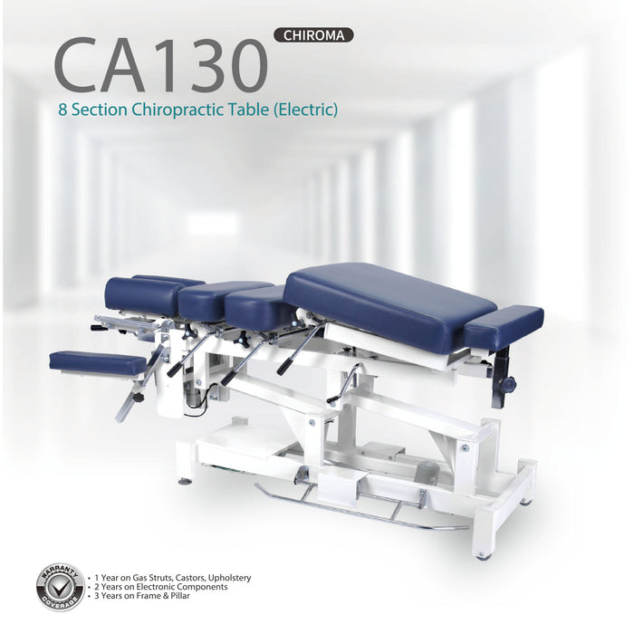 Everyway4all CA130 "CHIROMA" 8 Section Chiropractic Table (3 Motors) with 2-side Elevating Bars