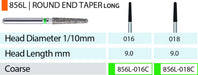 MARK3 Blue Streak Round End Taper Diamond Burs