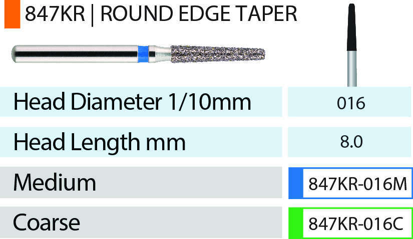 MARK3 Blue Streak Round Edge Taper