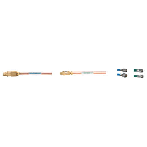 Belmed Risers with Check Valves with DISS X DISS Hoses V200 - DENTAMED USA