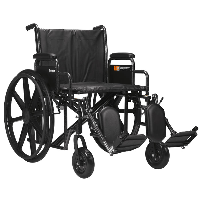 Dynarex Bariatric Wheelchairs with Elevating Leg Rest